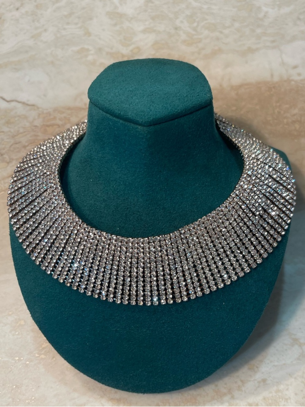 Crystal Statement Collar Necklace